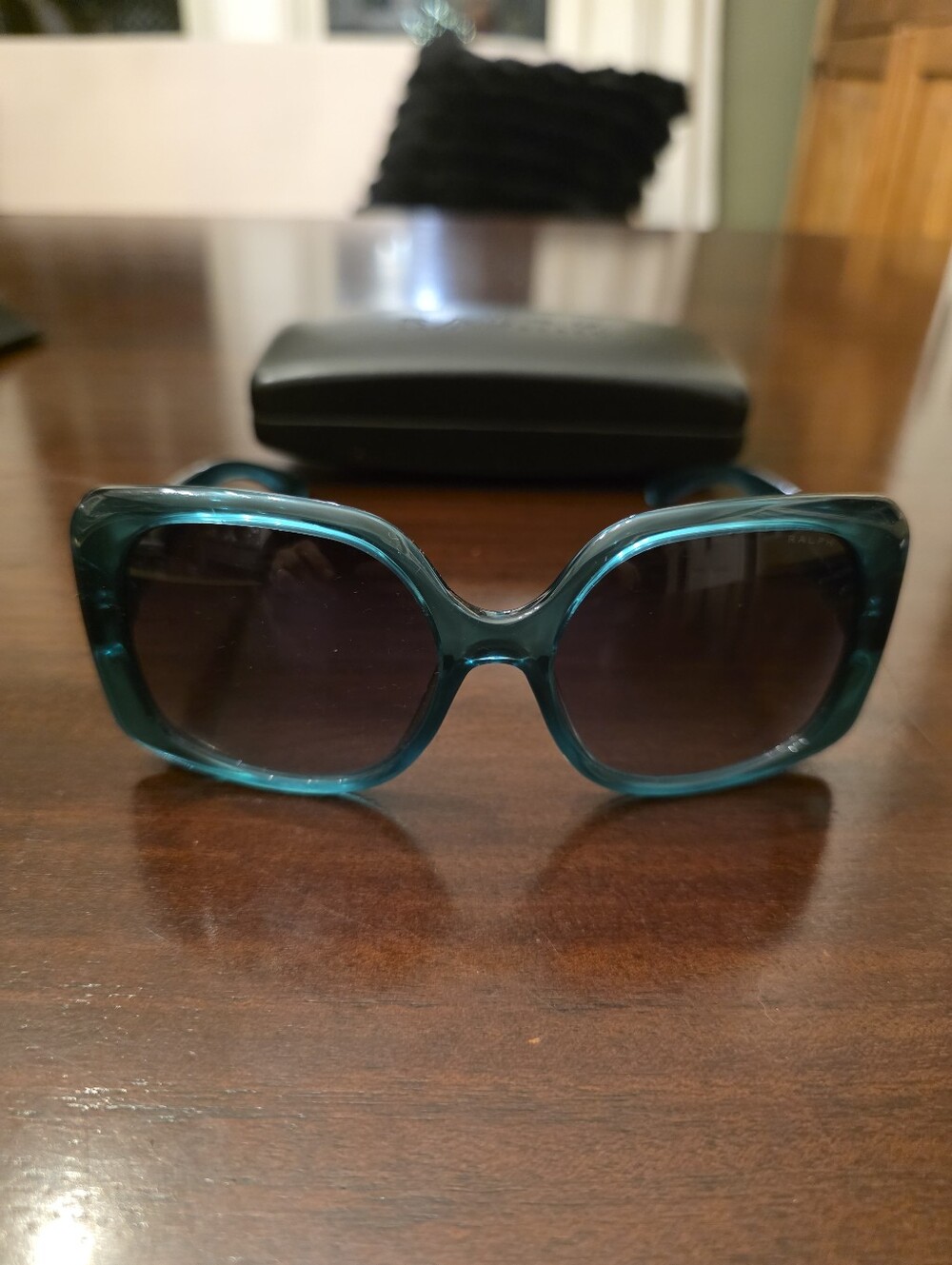 Ralph Lauren Women’s Teal Oversized Sunglasses